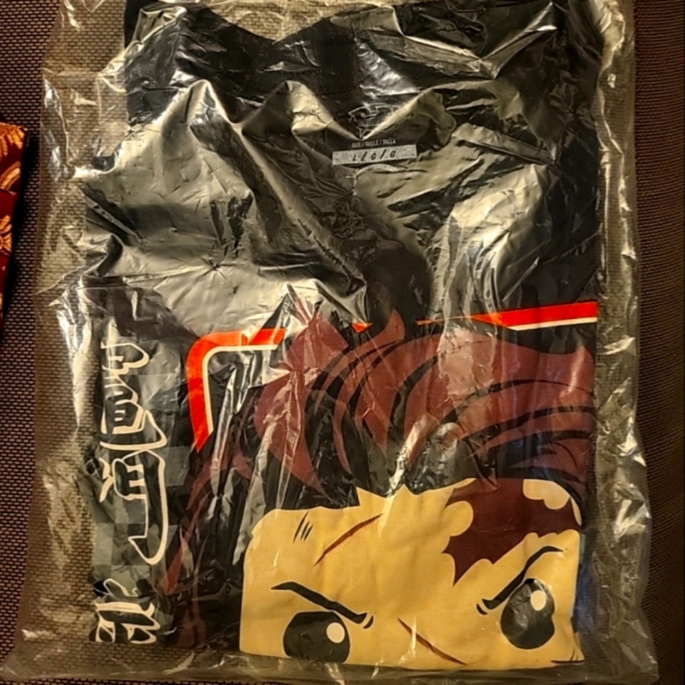 Demon Slayer Tanjiro Funko Pop Large Black Cotton 2022 Graphic Print T-shirt